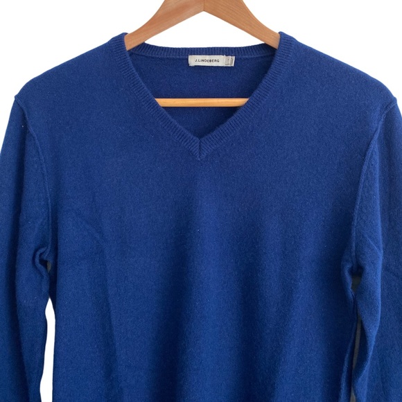 J. LINDEBERG 100% Cashmere V-neck Sweater - Picture 2 of 6